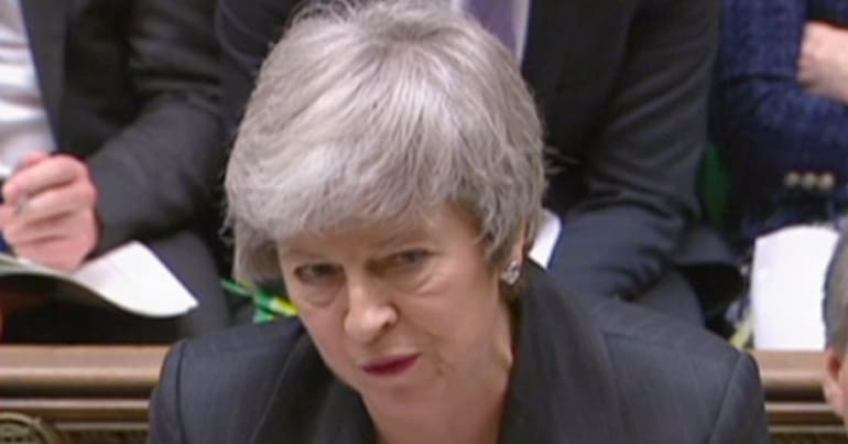 Theresa May at PMQs