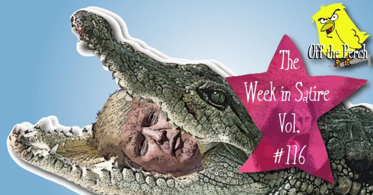 Images from the week's satirical stories