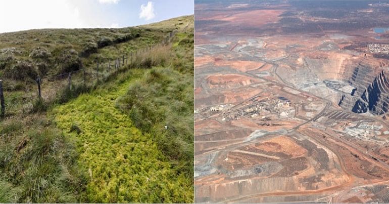 Sperrins mountains and world's biggest goldmine in Kalgoorlie