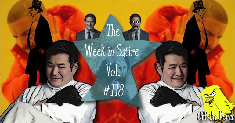 Images from the week's satirical stories