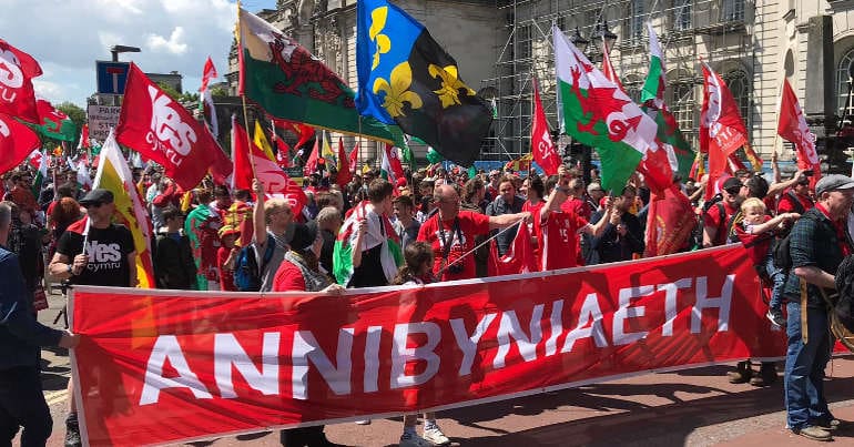 wales independence march