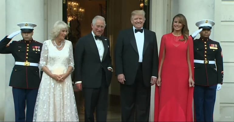 Trump with royals