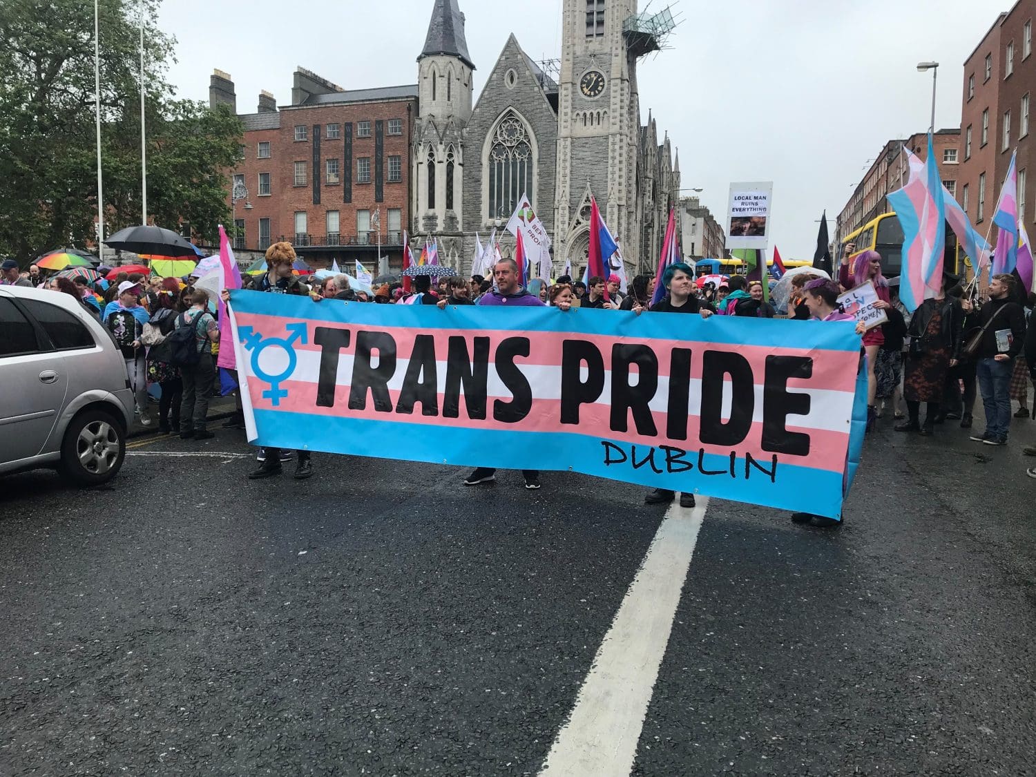 Hundreds join Trans Pride march through Dublin