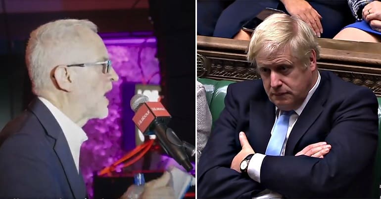 Jeremy Corbyn/ Boris Johnson