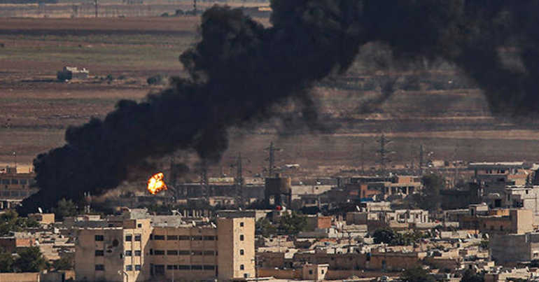 A Turkish airstrike hit a civilian convoy traveling between the northern Syrian towns of Qamishli and Serekaniye (Ras al-Ain)