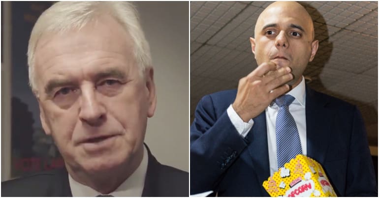 John McDonnell and Sajid Javid