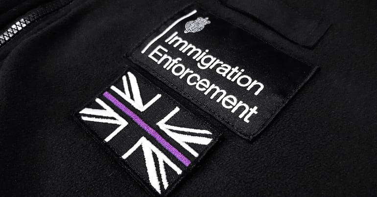 Immigration enforcement badge