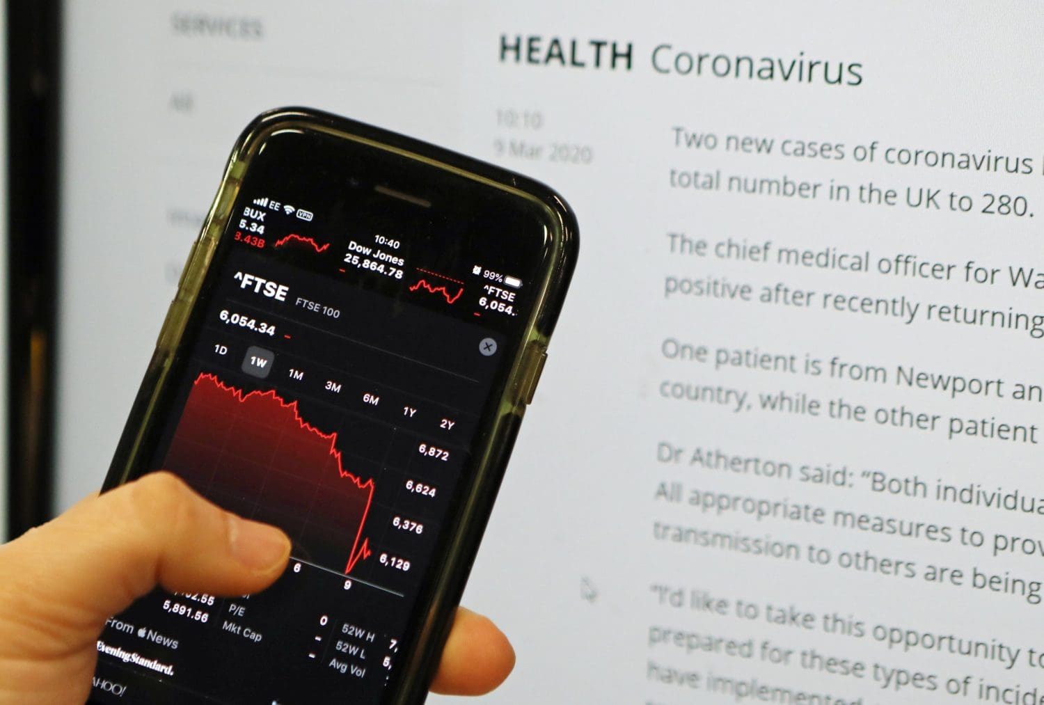 FTSE 100 drops by 10.9% in worst day for market since 1987