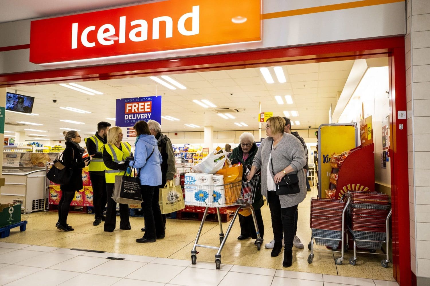 Older people enjoy dedicated shopping sessions at supermarkets