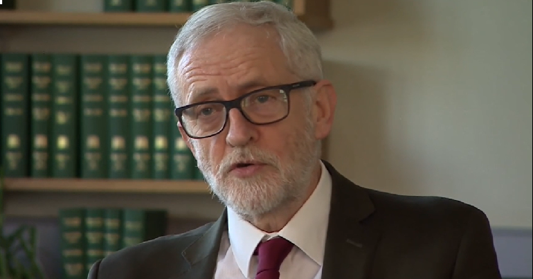 Jeremy Corbyn in BBC interview