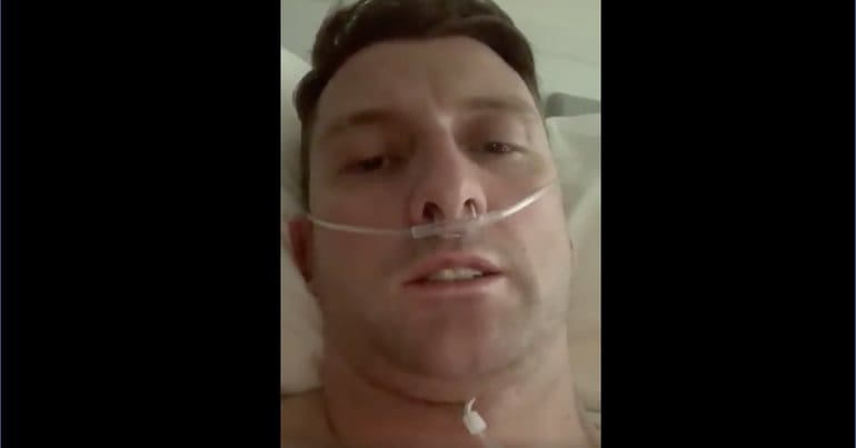 Mark McClurg in hospital