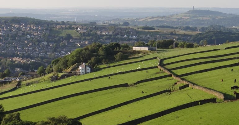 A view of the countryside in Britain