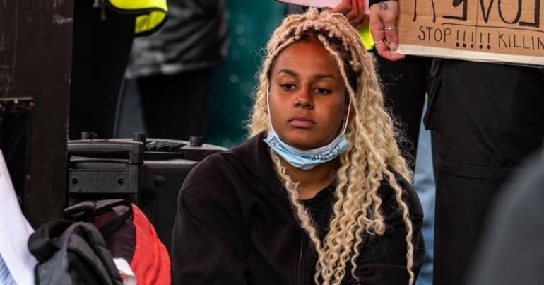 Black Lives Matter protest in Cambridge