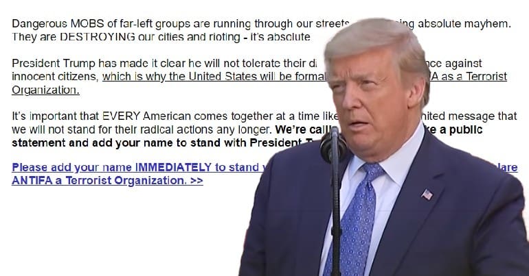 Donald Trump and an extract from a leaked email