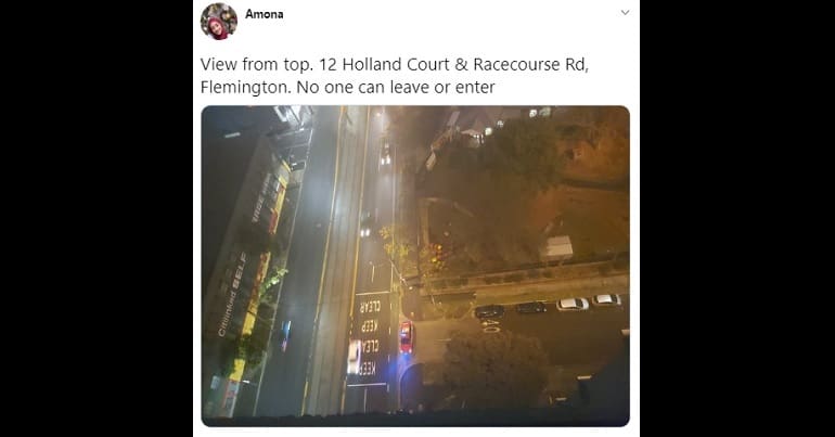 A tweet from a Flemington resident