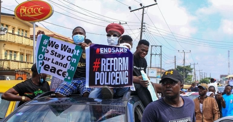 Anti-SARS protestors