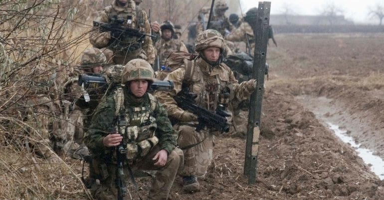 UK soldiers in Afghanistan