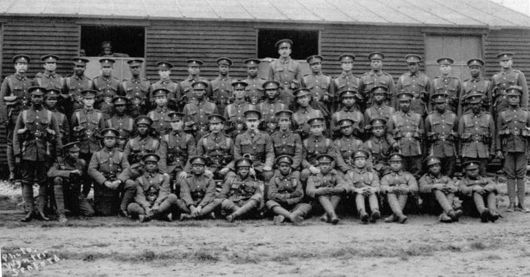 A regiment of non-white service people