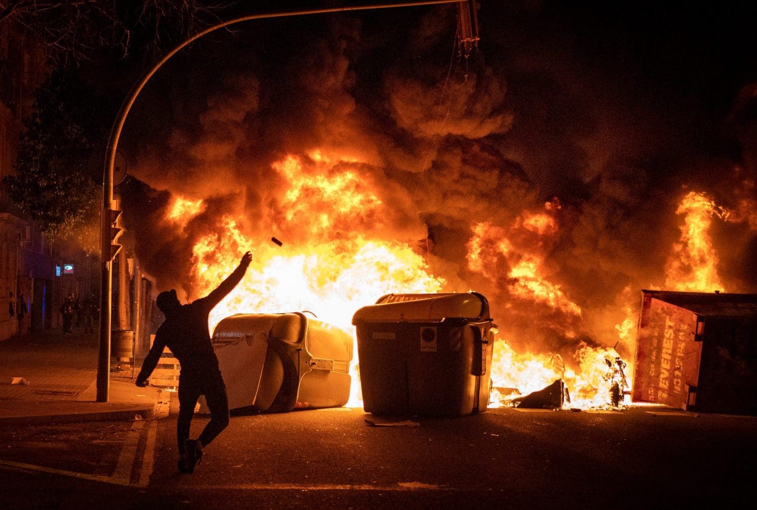 Spain arrests 80 in three nights of riots over rapper’s jailing