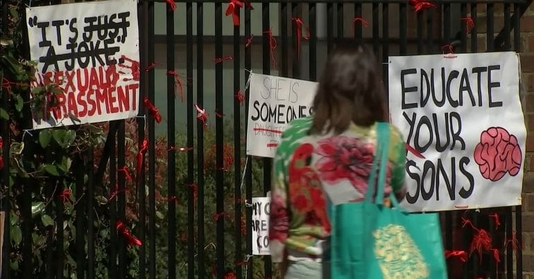 Schools posters against rape culture