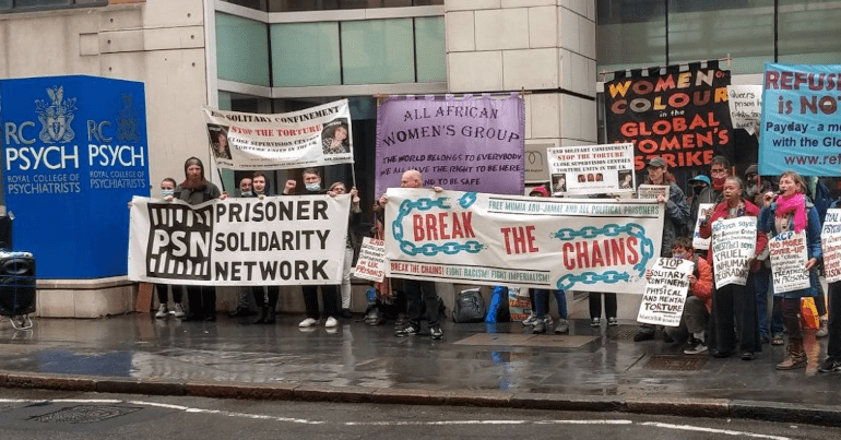 CSC Protest outside the Royal College of Psychiatry