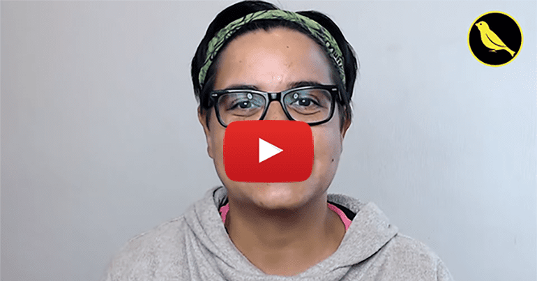 Kerry-Anne Mendoza video still with YouTube play button