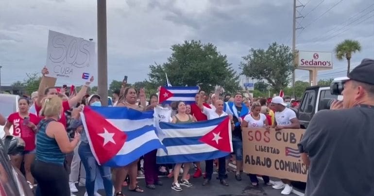 Cuba protest