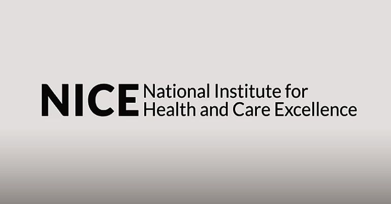 NICE logo - it has delayed the publication of ME/CFS guidance
