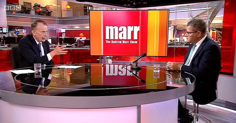 Alok Sharma on Marr talking about gas prices