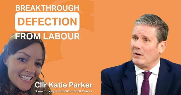 The Breakthrough Partys new councillor and Keir Starmer