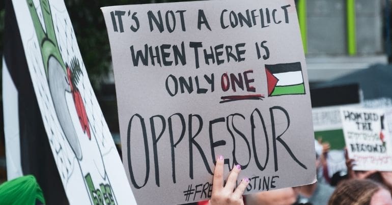 Palestine solidarity rally