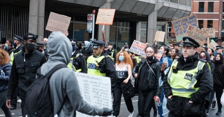 Black Lives Matter march, London 2020