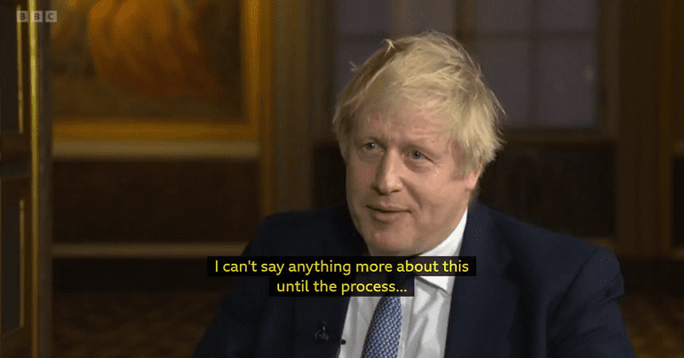 Boris Johnson smirked his way through partygate questions in his BBC interview