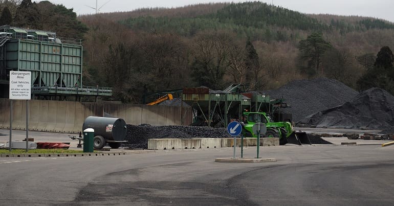 Aberpergwm coalmine south Wales