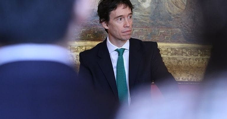 Rory Stewart gives a speech