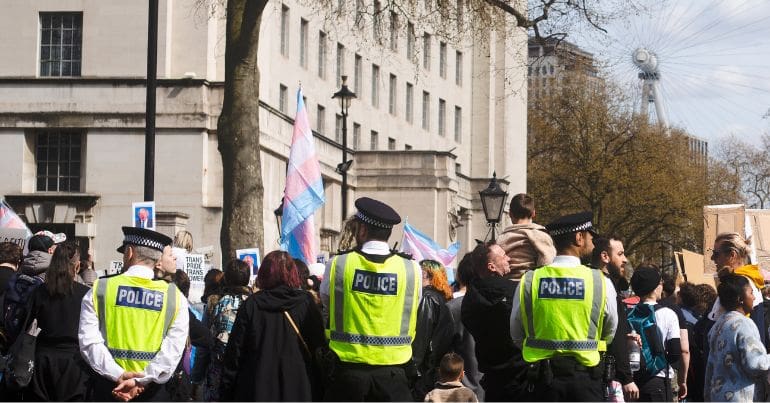 The Trans Rights Protest London, April 2022