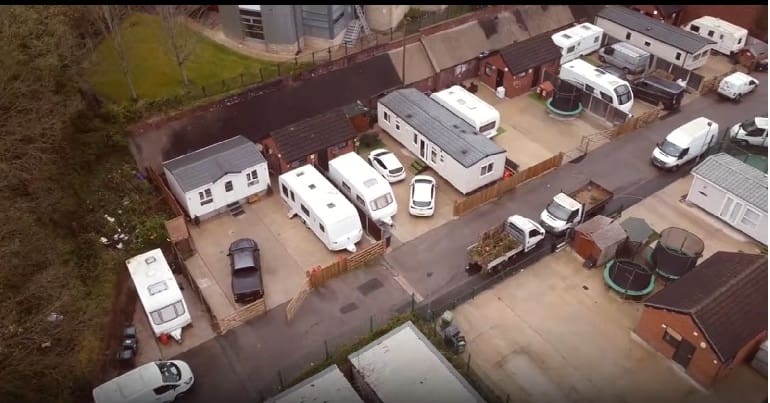 An aerial shot of Leighton GRT site