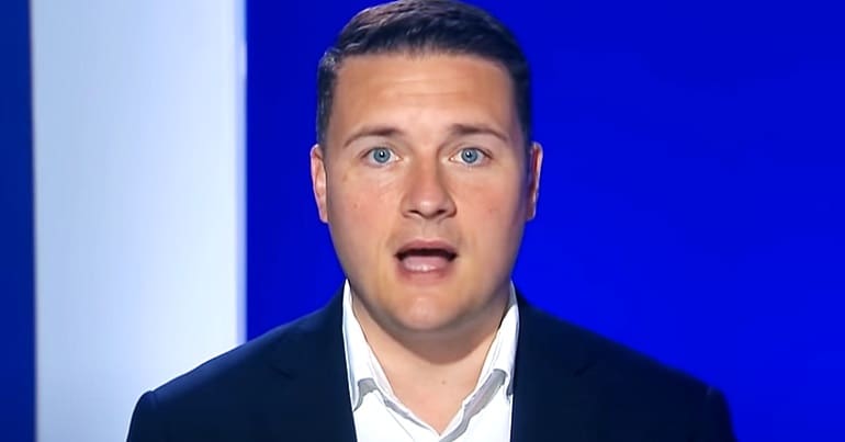 Wes Streeting with his mouth open