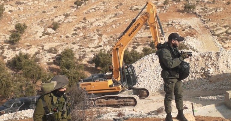 Home demolition in Maeen - masafer Yatta