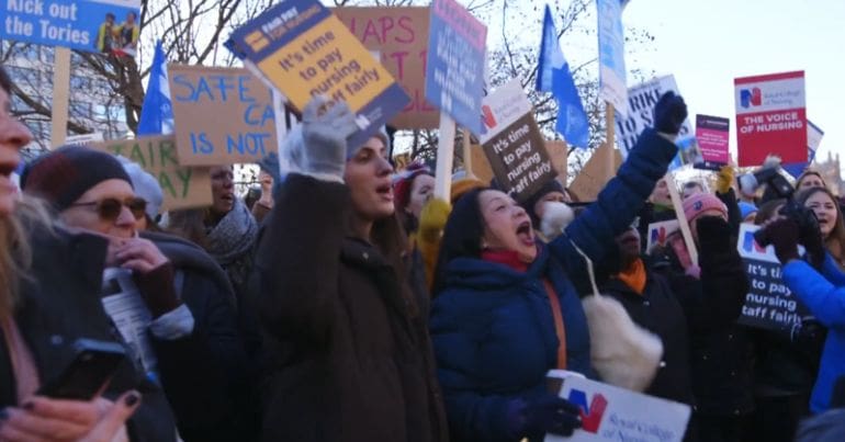 Nurses strike RCN RMT strikes agency staff