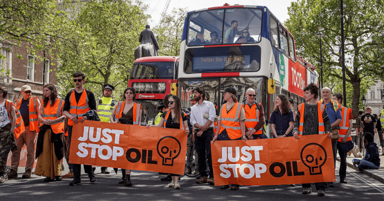 A Just Stop Oil protest