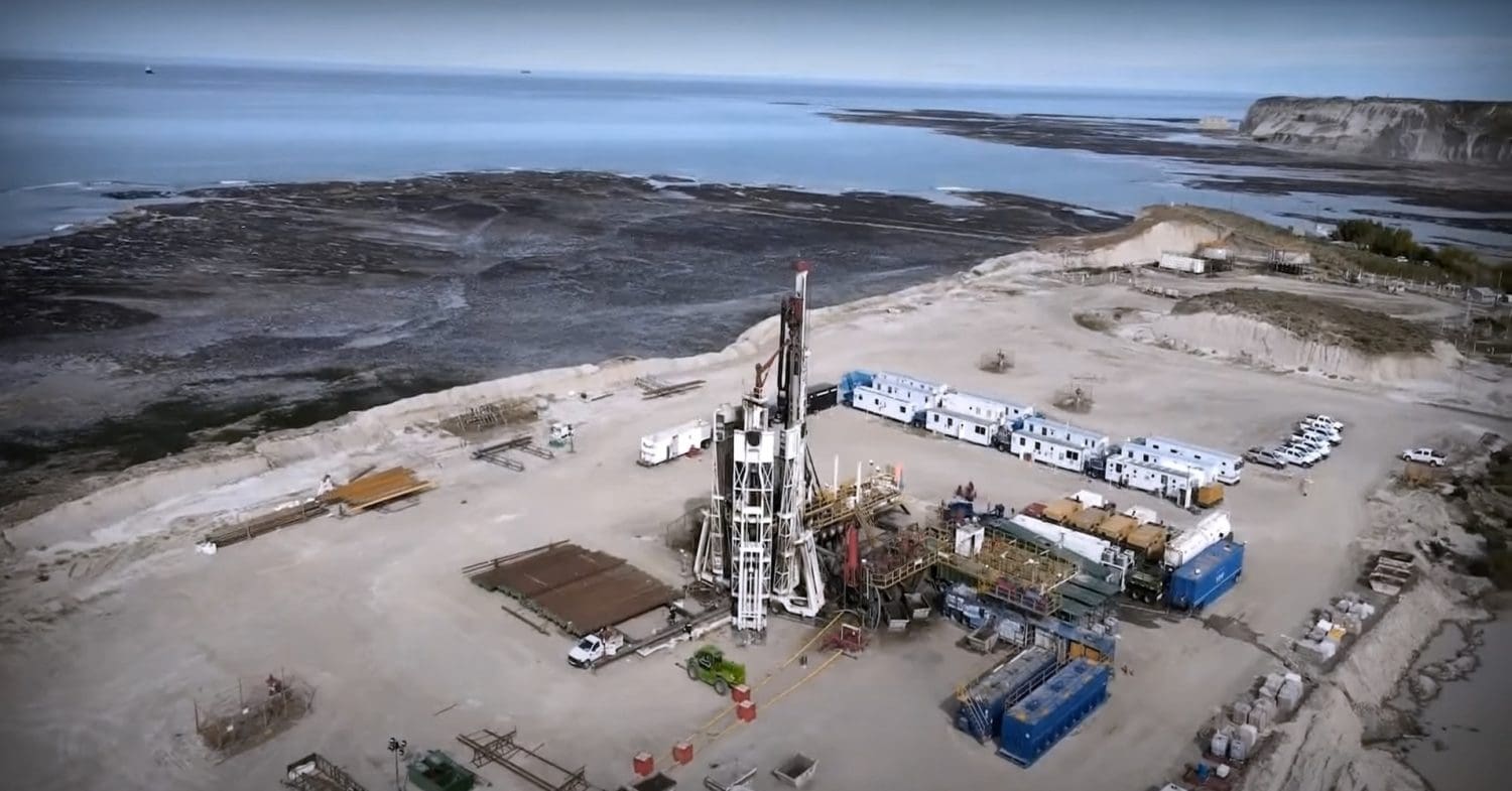 Part of the Vaca Muerta fracking megaproject in Argentina.