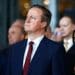 David Cameron looking to the left Israel