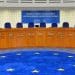 European Court of Human Rights (ECHR) court room, with empty chairs.
