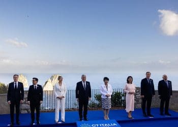 Image shows UN G7 leaders in Italy posing for a photo climate crisis