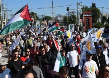 Greece just saw massive protests over NATO and the EU’s warmongering and Israel’s genocide in Palestine