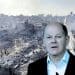 Bombed Gaza and Germany chancellor Israel
