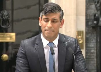 Sunak general election announcement rain