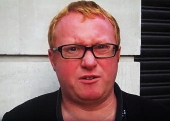 Luke Akehurst looking red faced North Durham Labour Lib Dems