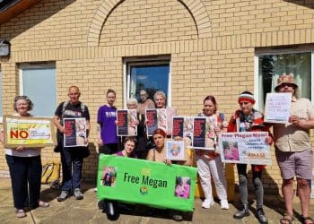 Megan McIntyre protest